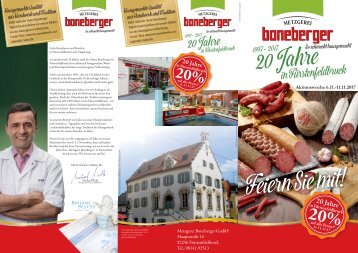 Metzgerei Boneberger 20 Jahre in Fürstenfeldbruck