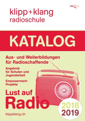 Katalog 2018/19 – Radioschule klipp+klang