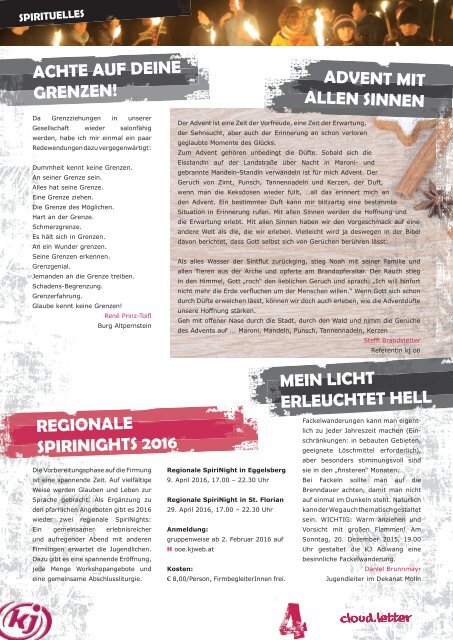 kj cloud.letter Ausgabe 6/ Dezember 2015