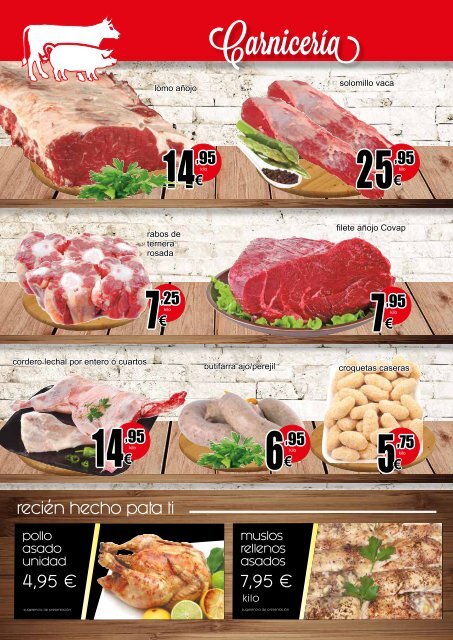 Folleto Ofertas Supermercados PIEDRA frescos hasta 6 de Noviembre 2017