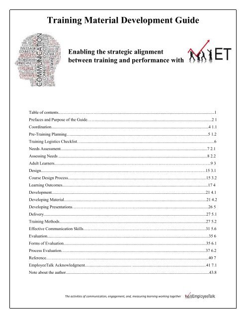 Training Material Development Guide