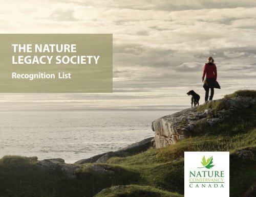 Nature Legacy Society recognition list 2017