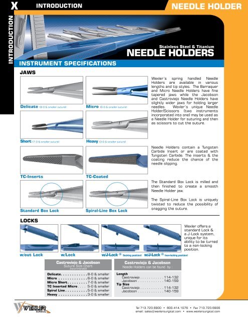 Wexler Specialty Catalog- Version 6