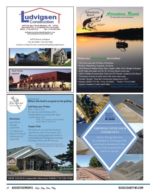 Rusk County Visitor Guide