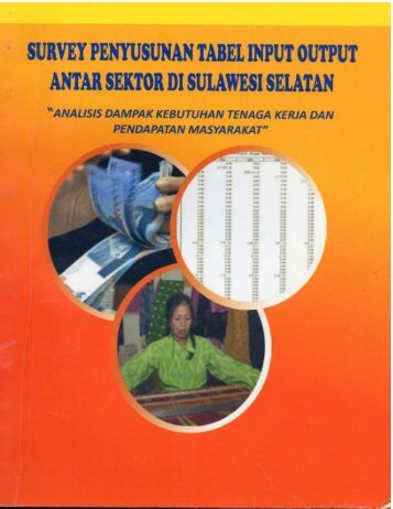 Buku Survey Penyusunan Tabel 2011 Balitbangda prov Sulsel