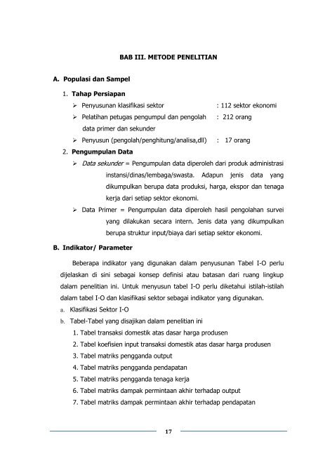 Buku Survey Penyusunan Tabel 2011 Balitbangda prov Sulsel