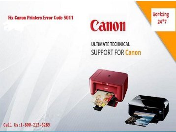 canon Printer error code 5011