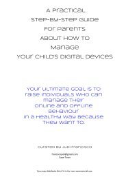 A practical step-by-step guide on how to manage your child's digital dev...