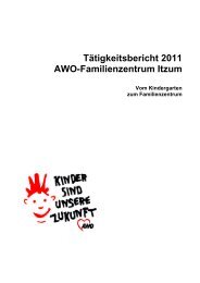 Tätigkeitsbericht 2011 - AWO Jugendhilfe und Kindertagesstätten ...