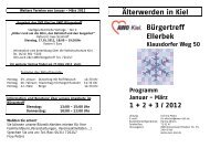 Älterwerden in Kiel Bürgertreff Ellerbek Klausdorfer Weg ... - AWO Kiel