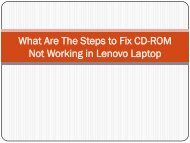 What Are The Steps to Fix CD-ROM Not Working in Lenovo Laptop
