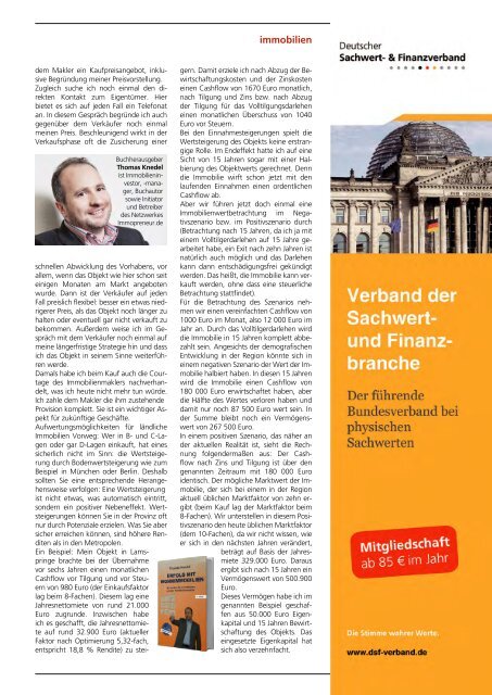 Sachwert Magazin Ausgabe 60, Oktober 2017