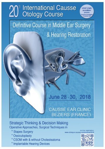 20th Causse Otology Course-2018