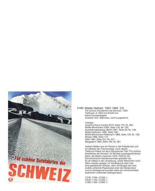 Plakat Auktion 2. Dezember 2017, Germann Auktionshaus, Zürich