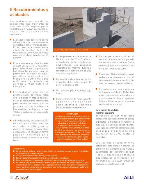 Sistema constructivo Block Hebel® para muros de mampostería reforzada interiormente