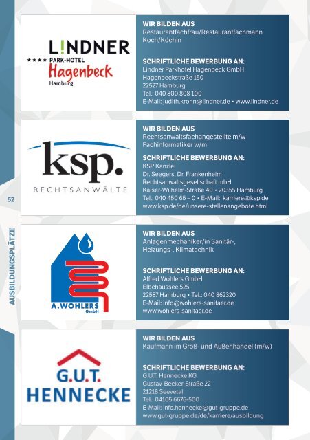 AUSBILDUNGSPLÄTZE - FERTIG - LOS |Landkreis Hamburg, Landkreis Harburg 2018/19