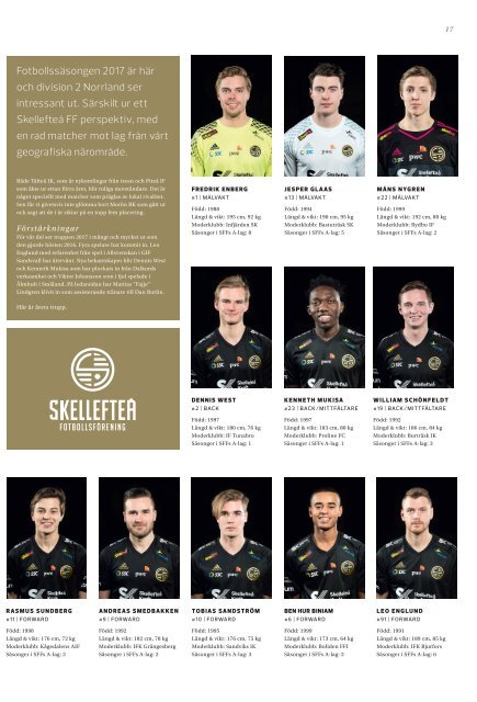 Skellefteå FF Fotbollsmagasin – 2017 #1