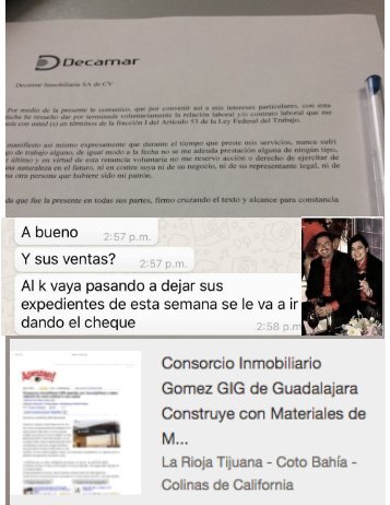 Kami Export - DECAMAR Desarrollos GIG CONSORCIO G La Rioja Tijuana Te Obliga a Firmar TU RENUNCIA ANTES DE FIRMAR TU CONTRATO - Asi se las Gastan en la Empresa del Inmundo Raimundo Gomez Flores - La Rioja Tijuana.JPG