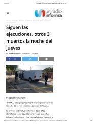 Se Calienta La Delegación de La Rioja Tijuana y Coto Bahia con Tres Nuevos Ejecutados en la Sangrienta Guerra Entre Narcos