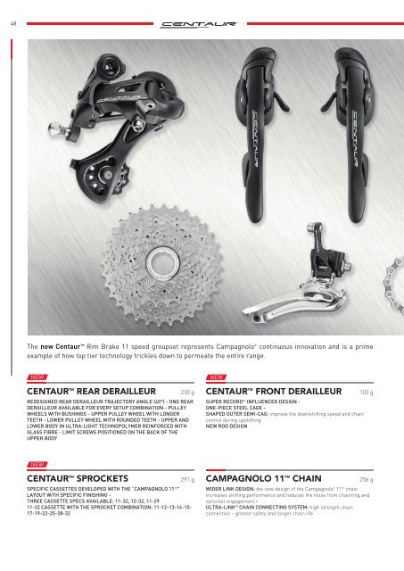 Campagnolo Groupsets Catalog 2018