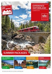 Experience Switzerland Summer 2018 / 2017
