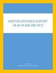 Norton Antivirus Customer Service UK 44-808-280-2972