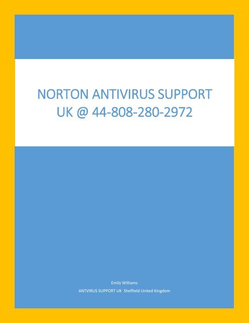 Norton Antivirus Customer Service UK 44-808-280-2972