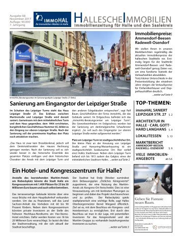 Hallesche Immobilienzeitung Ausgabe 68 November 2017