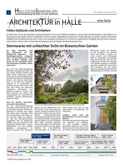 Hallesche Immobilienzeitung Ausgabe 68 November 2017