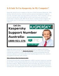 Is It Safe To Use Kaspersky In My Computer?