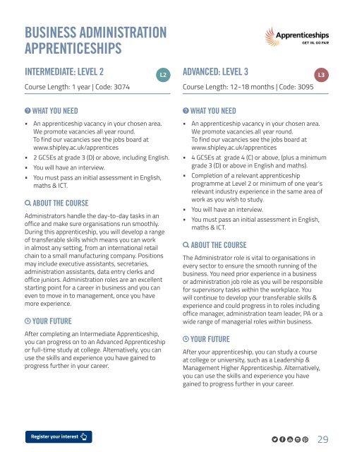 Shipley College Full-time Prospectus 2018-19