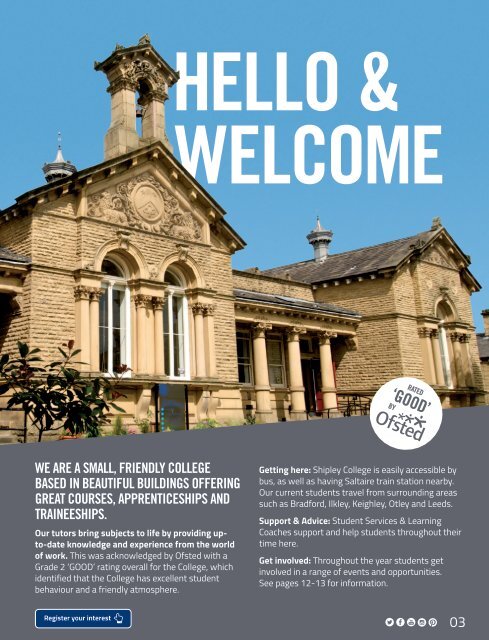 Shipley College Full-time Prospectus 2018-19