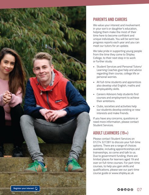 Shipley College Full-time Prospectus 2018-19