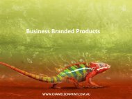 Business Branded Products - Chameleon Print Group