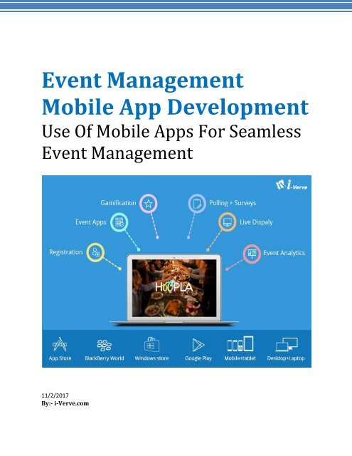 Event Management Mobile App