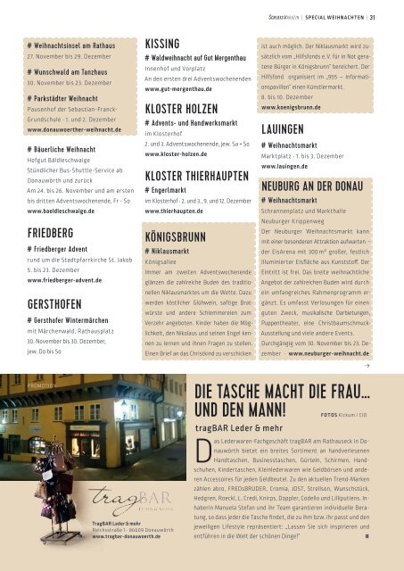 SchlossMagazin Fünfseenland November 2017