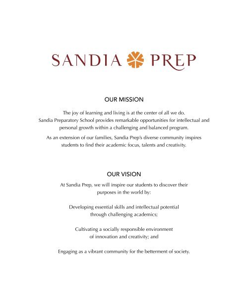 Sandia Prep Curriculum Guide 2017-2018