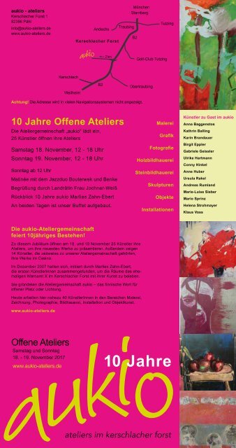 AUKIO OFFENE ATELIERS 2017 NOV18-19 (FLYER) 