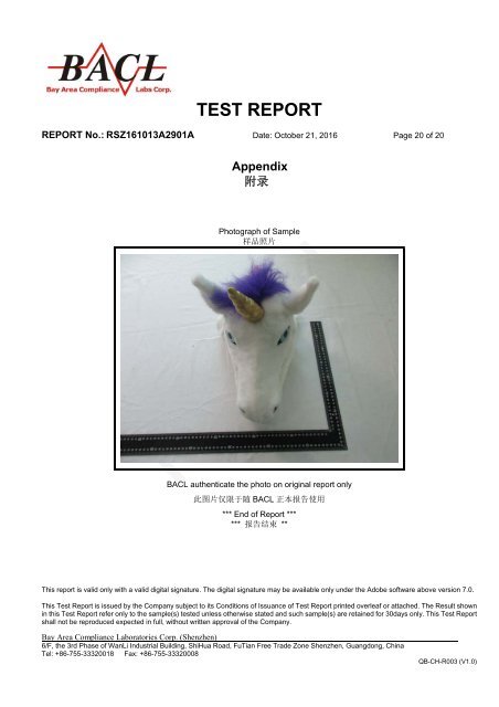 RSZ161013A2901A-Unicorn-Test report