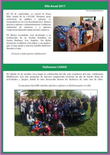 Newsletter CANAD NOVIEMBRE 2017