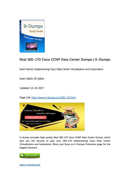 [2017 New] CCNP Data Center 300-170 DCVAI Real Dumps