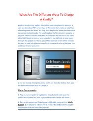What Are The Different Ways To Charge A Kindle
