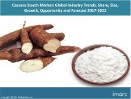 Global Cassava Starch Market Share, Size, Price Trends and Forecast 2017-2022