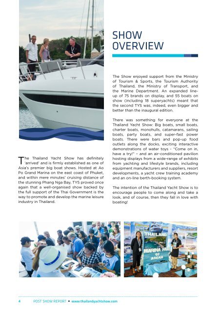 Thailand Yacht Show 2016 Post Show Report