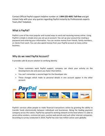 PayPal Technical Support  1-844-225-4691 Toll-Free
