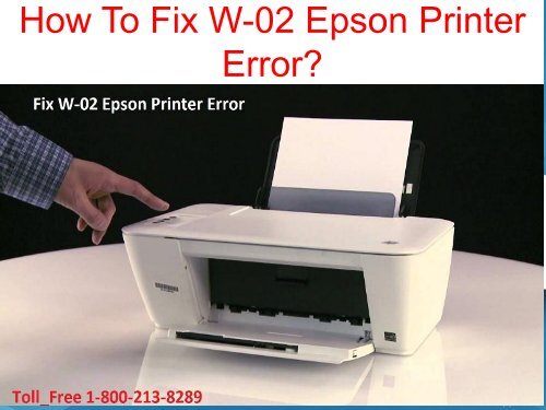 How To Fix W-02 Epson Printer Error