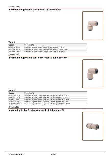 Depuratori Acqua Addolcitori Osmosi Inversa Catalogo 3 novembre 2017