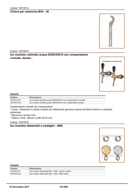 Depuratori Acqua Addolcitori Osmosi Inversa Catalogo 3 novembre 2017