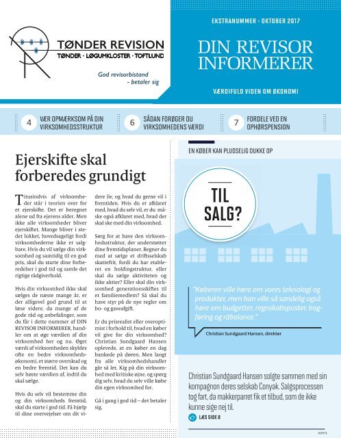 Revisor Informerer Ekstranummer oktober 2017