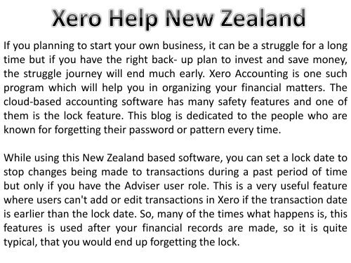 How To Unlock Xero Accounting Software?